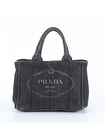 Prada Prada Canapa Denim Tote Bag, Shoulder Handbag - Brand Name Women's (view 1)