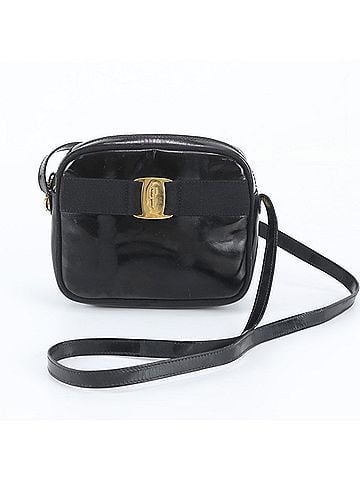 Salvatore Ferragamo Salvatore Ferragamo Vara Leather Shoulder Bag Crossbody Black Women's (view 1)