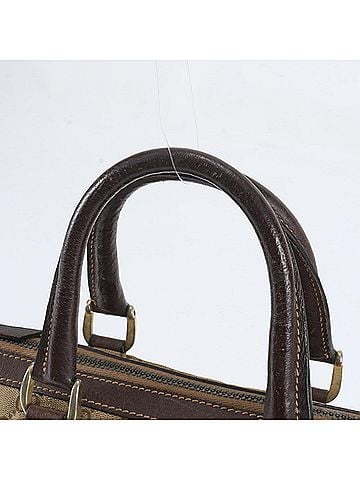 Gucci Gucci GG Canvas Leather Tote Bag Shoulder Handbag for Women (view 2)