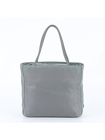 Prada Prada Tessuto Nylon Triangle Logo Tote Bag Shoulder Handbag Gray Brand Women's (view 1)