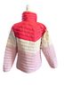Columbia Color Block Pink Red Ivory Jacket Size L - photo 2