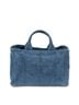 Prada Blue Medium Canapa Tote One size - photo 1