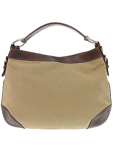 Prada Prada Logo Jacquard Canvas Leather Beige Brown One-Shoulder Bag 1586PRADA (view 2)