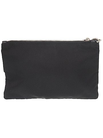 Prada Prada Triangle Logo 2NH011 Nylon Black Clutch Bag Second 0503PRADA (view 2)