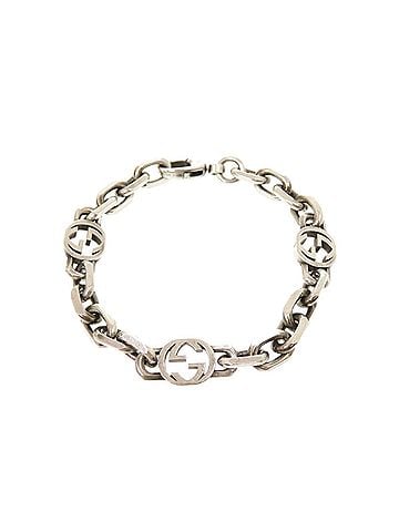 Gucci Gucci Interlocking Chain Sterling Silver 925 Bracelet 1081GUCCI (view 1)