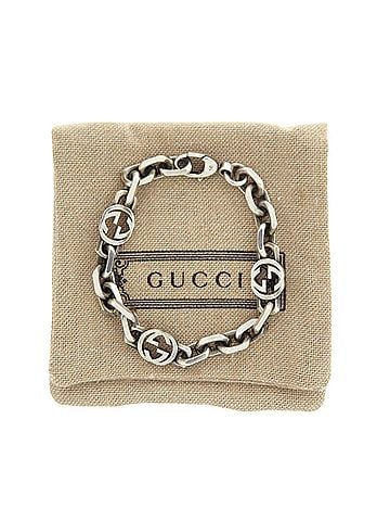 Gucci Gucci Interlocking Chain Sterling Silver 925 Bracelet 1081GUCCI (view 2)