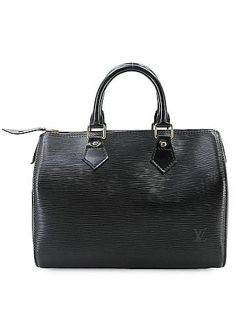 Louis Vuitton Louis Vuitton Epi Speedy 25 Handbag, Leather, Noir (M59032), Gold Hardware (view 1)