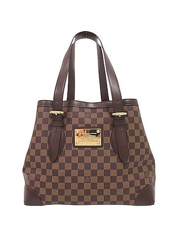 Louis Vuitton Louis Vuitton Hampstead MM Damier N51204 Brown Tote Bag LV 0204 LOUIS VUITTON (view 1)