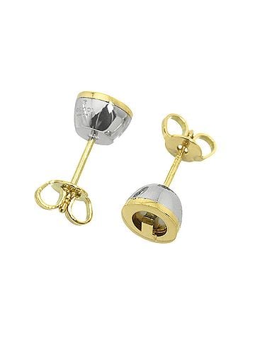 Gucci Gucci GUCCI G Earrings 18K YG Stainless Steel Yellow Gold 750 Pierced (view 2)