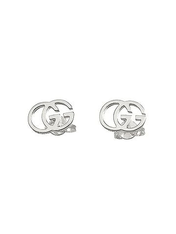 Gucci Gucci GG Running Earrings, 18K White Gold (750), Pierced Earrings (view 1)