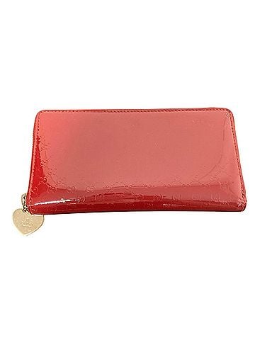 Gucci GUCCI Microguccissima Patent Leather Round Zip Long Wallet (308260, Red) - Women's (view 2)