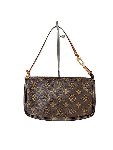 Louis Vuitton LOUIS VUITTON Louis Vuitton Monogram Pochette Accessoires Accessory Pouch M51980 Brown Women's (view 1)