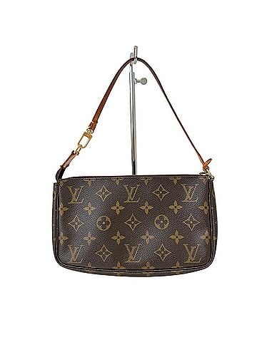 Louis Vuitton LOUIS VUITTON Louis Vuitton Monogram Pochette Accessoires Accessory Pouch M51980 Brown Women's (view 2)