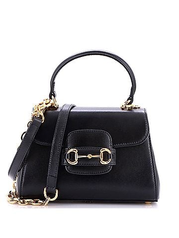 Gucci Horsebit 1955 Top Handle Flap Bag Leather Mini (view 1)