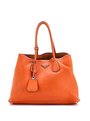 Prada Cuir Double Tote Leather Large (view 1)