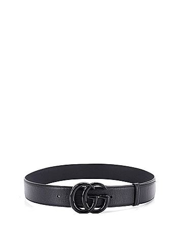 Gucci GG Marmont Monochrome Belt Leather with Enamel Wide (view 2)