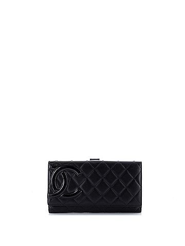 Chanel Cambon L-Double Wallet Quilted Calfskin Long (view 1)