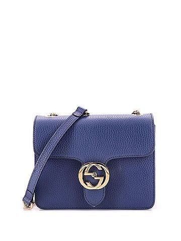 Gucci Interlocking Shoulder Bag Leather Small (view 1)