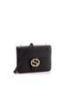 Gucci 100% Leather Black Interlocking Shoulder Bag Leather Small One size - photo 3