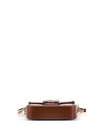 Gucci Horsebit 1955 Shoulder Bag GG Coated Canvas with Leather East West (view 2)