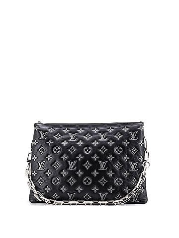 Louis Vuitton Coussin Bag Denim Printed Monogram Embossed Lambskin MM (view 1)
