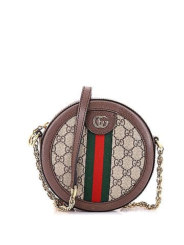 Gucci Ophidia Round Shoulder Bag GG Coated Canvas Mini (view 1)