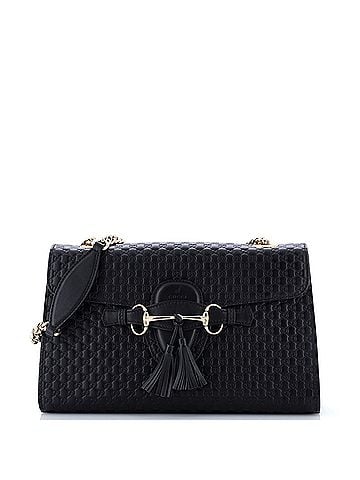 Gucci Emily Chain Flap Bag Microguccissima Leather Medium (view 1)