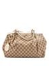 Gucci 100% Canvas Plain Tan Brown Sukey Tote GG Canvas with Leather Medium One size - photo 1
