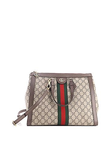 Gucci Ophidia Top Handle Tote GG Coated Canvas Medium (view 1)