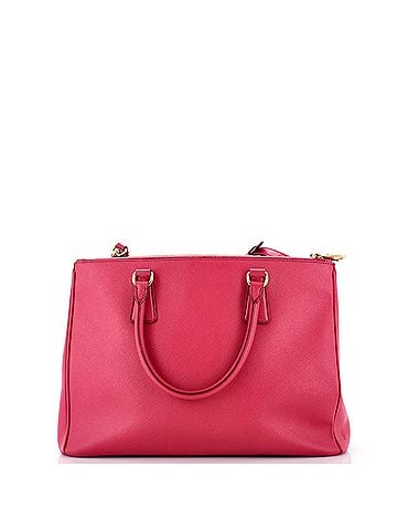 Prada Double Zip Lux Tote Saffiano Leather Medium (view 2)
