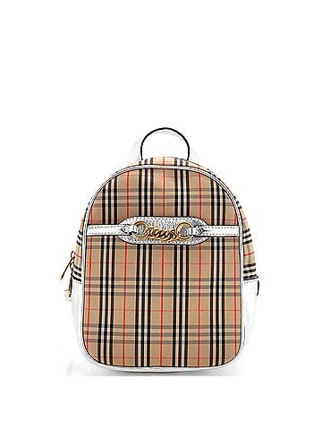 Burberry Link Backpack 1983 Knight Check Canvas Medium (view 1)