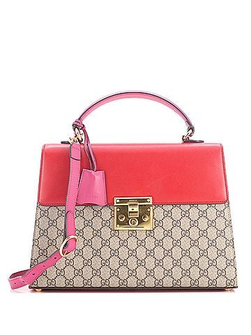 Gucci Padlock Top Handle Bag GG Coated Canvas and Leather Medium (view 1)