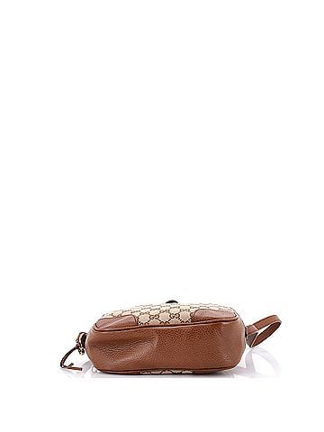 Gucci Bree Disco Crossbody Bag GG Canvas with Leather Mini (view 2)