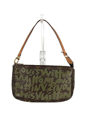 Louis Vuitton LOUIS VUITTON M92191 Monogram Graffiti Pochette Accessoires Accessory Pouch Bag Shoulder Handbag Canvas Women's Khaki (view 1)