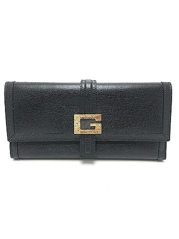 Gucci GUCCI 035-3661 G Logo Bi-fold Long Wallet, Leather, Men's/Women's, Black, Like New (view 1)