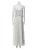 Halston 100% Polyester 100% Polyester Print White Black Casual Dress Size 2 - photo 2