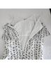 Halston 100% Polyester 100% Polyester Print White Black Casual Dress Size 2 - photo 10