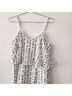 Halston 100% Polyester 100% Polyester Print White Black Casual Dress Size 2 - photo 6