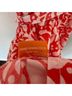 Oliphant 100% Cotton Print Red White Cocktail Dress Size M - photo 7
