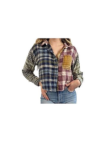 American Eagle Outfitters Short Sleeve Button-Down Shirt (view 2)