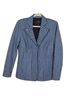 Carlisle 65% Rayon 30% Nylon 5% Spandex 100% Polyester Houndstooth Blue Blazer Size 8 - photo 1