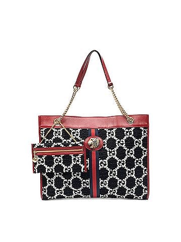 Gucci Rajah Tweed Chain Large Tote (view 1)