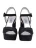 Prada 100% Suede Black Prada Slingback Pumps in Black Suede Size EU 38 1/2 - photo 2