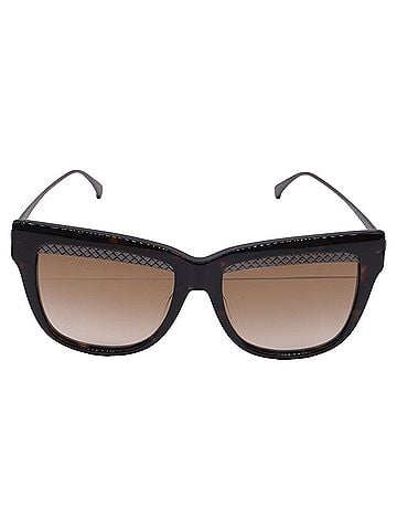 Bottega Veneta Bottega Veneta BV0074S 002 Square Sunglasses in Brown Metal (view 1)