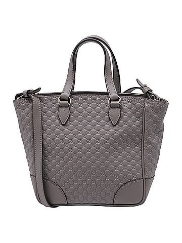 Gucci Gucci Small Bree Micro Guccissima Top Handle Tote Bag in Grey Leather (view 1)