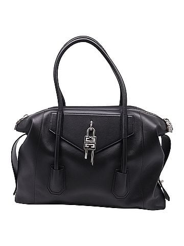 Givenchy Givenchy Antigona Lock Soft Medium Tote in Black Leather (view 1)