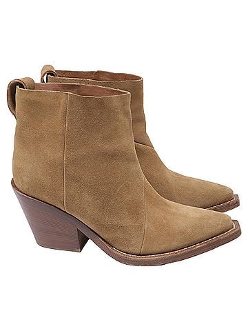 Acne Acne Studios Donna Western Ankle Boots in Brown Suede (view 1)