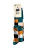 NHL Checkered-gingham Multi Color Teal Black White Orange Sunglasses Size L - photo 2