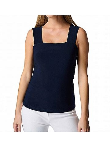 Joseph Ribkoff Classic Square Neck Cami in Midnight Blue (view 2)