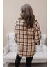 Easel Plaid Brown Barrymore Plaid Top in Ecru Size M - photo 3